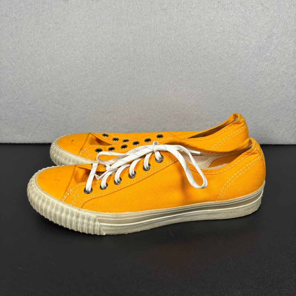PF Flyers Center Lo Riess Orange White Mens 8 Womens 9.5 Sneakers Low Top Shoes